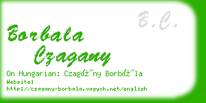 borbala czagany business card